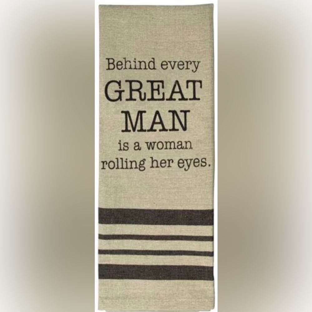 Humorous kitchen towel